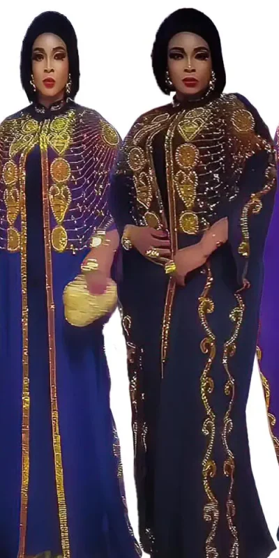 Two piece luxury chiffon bubu set