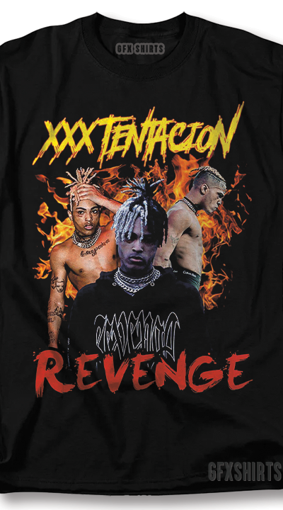 xxxtentacion short sleeve revenge graphic shirt